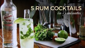 Learn How to Make: FIVE Rum Cocktails in FIVE Minutes